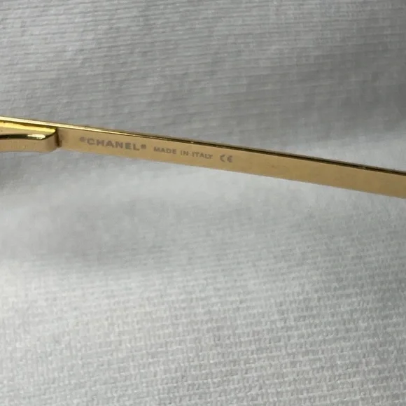 CHANEL 4104-B Gold Sunglasses - Picture 6 of 12